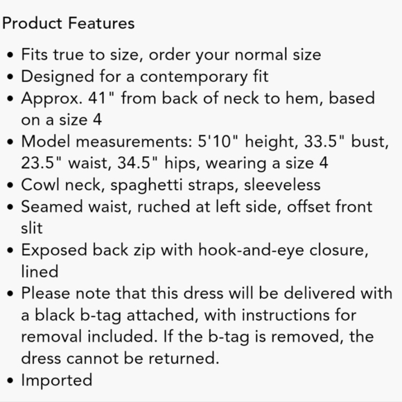 Alice + Olivia Dion Ruched Midi Slip Sun Dress Navy Blue 4 Sundress - Picture 9 of 9